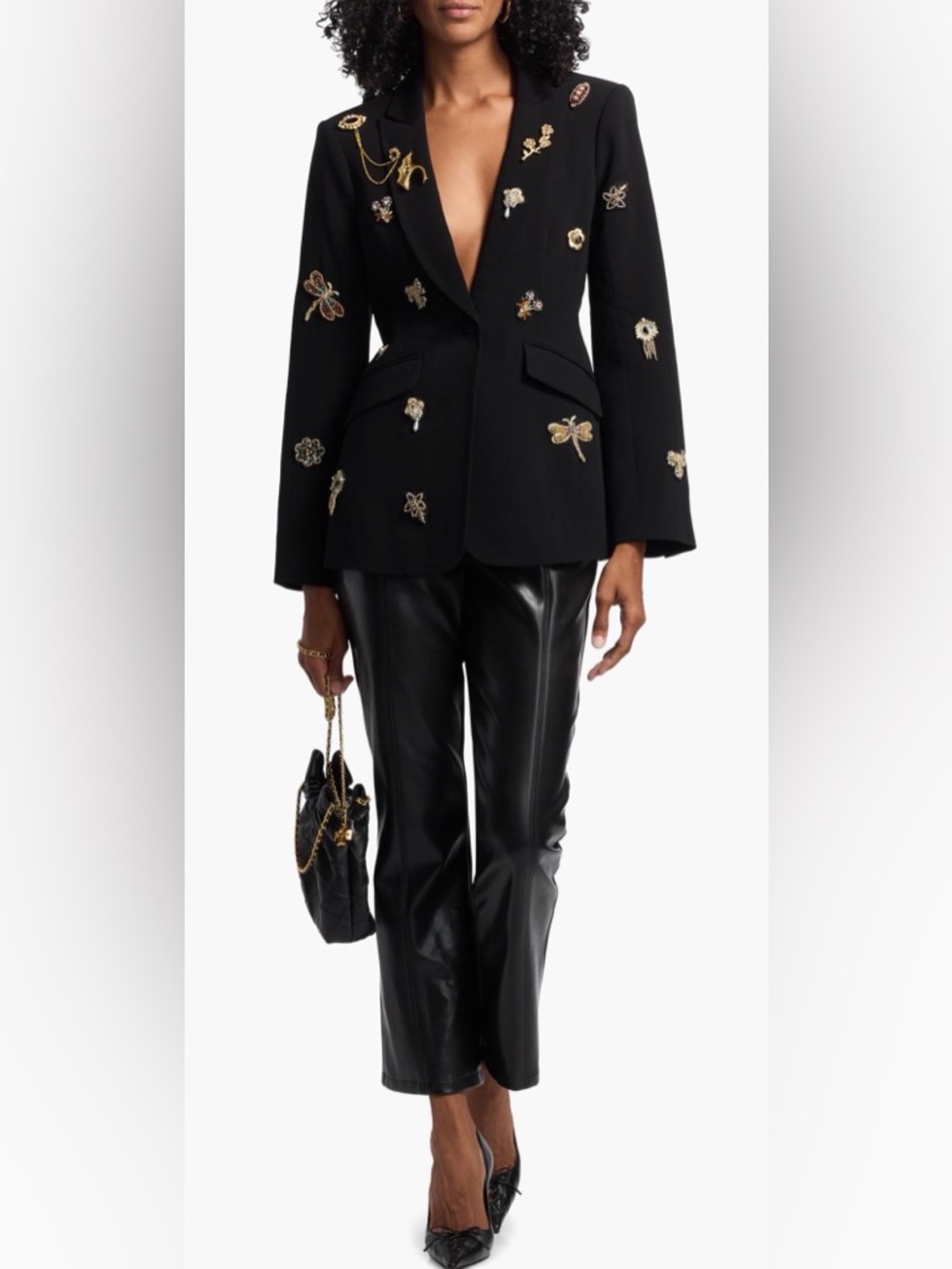Cinq a Sept Cheyenne Brooches Blazer - Picture 3 of 13
